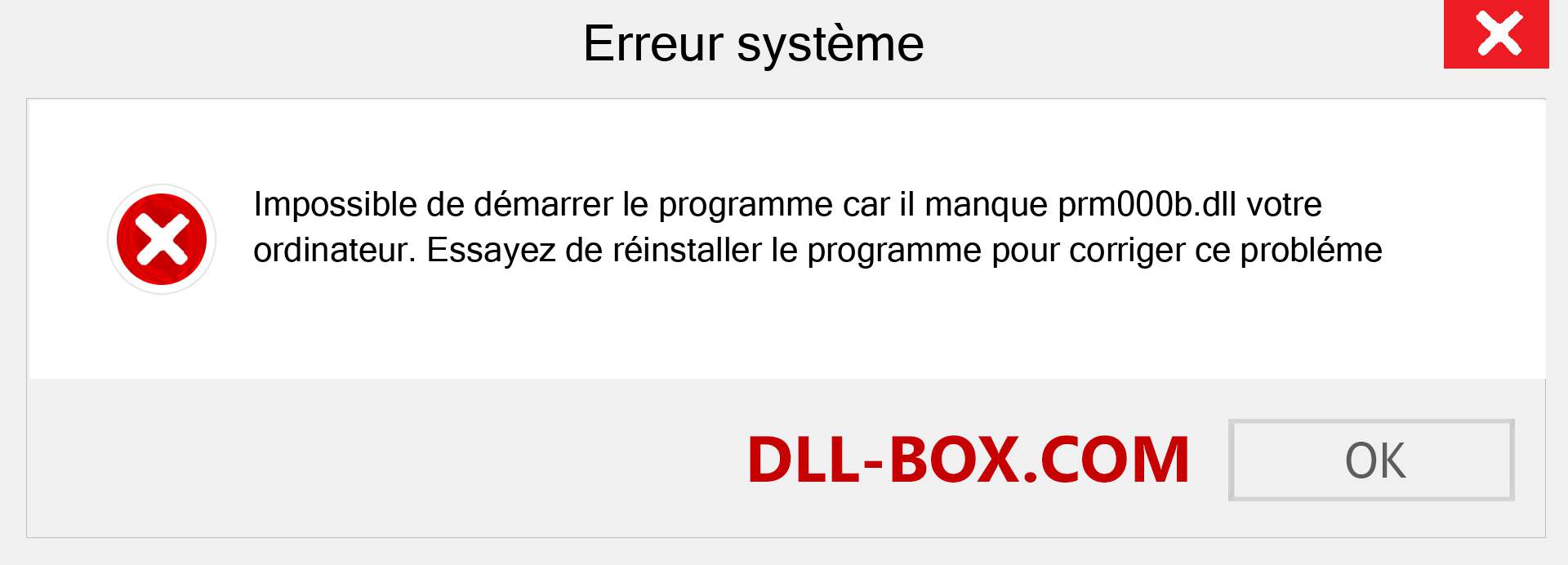 Le fichier prm000b.dll est manquant ?. Télécharger pour Windows 7, 8, 10 - Correction de l'erreur manquante prm000b dll sur Windows, photos, images